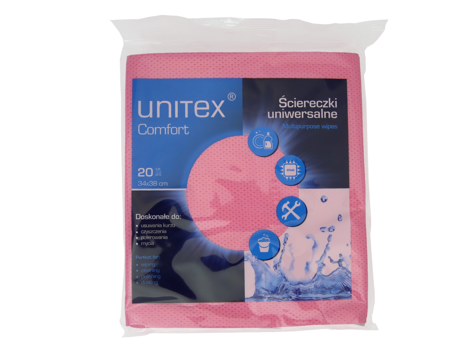 Unitex Comfort Pink Pack 20 Ściereczek
